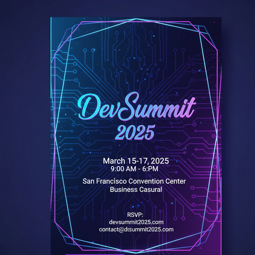 Event Invitation Card - Nano banana AI generated result