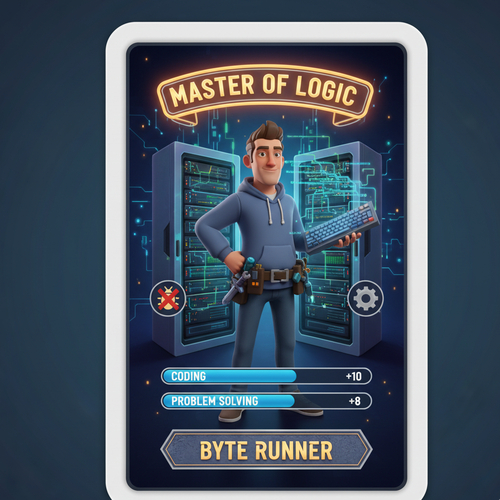 RPG Character Card - Nano banana AI generated result