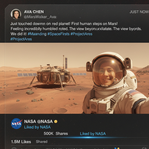 Celebrity Tweet Recreation - Nano banana AI generated result