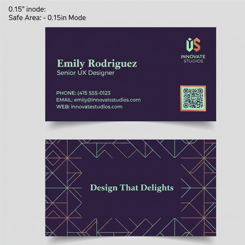 Business Card Design - Nano banana AI generated result