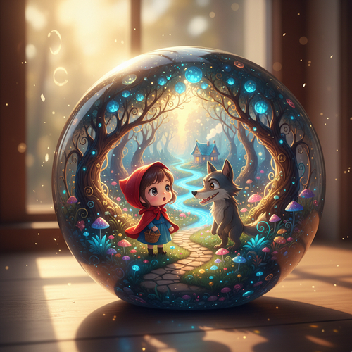 Crystal Ball Story World - Nano banana AI generated result