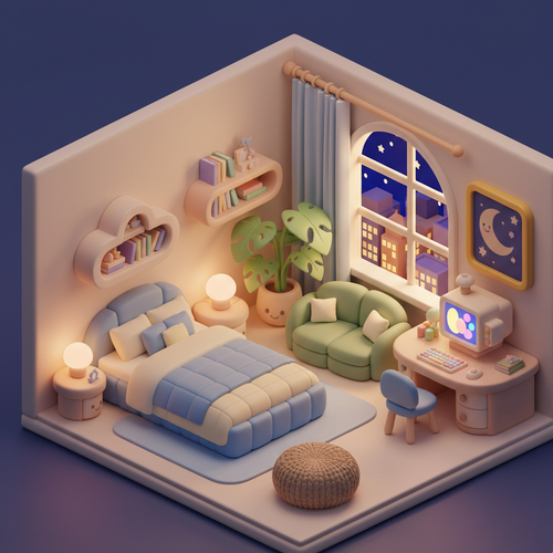 Cozy Room Design - Nano banana AI generated result