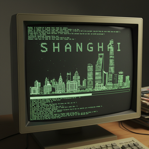 Retro CRT Boot Screen - Nano banana AI generated result