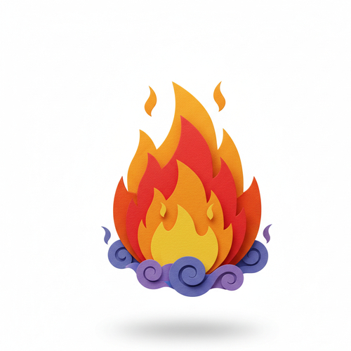 Paper Art Style Icon - Nano banana AI generated result