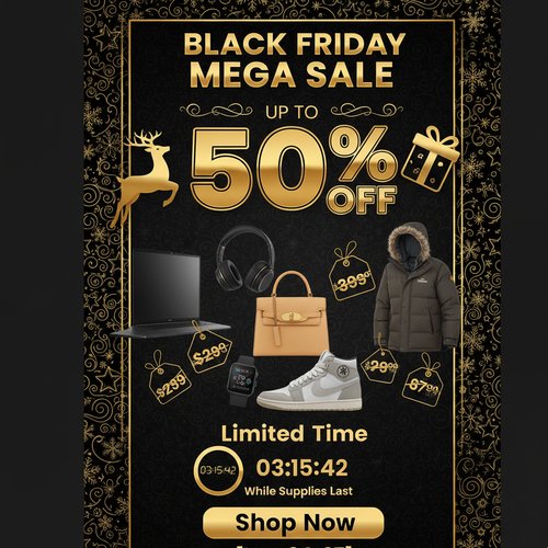 Holiday Promotional Poster - Nano banana AI generated result