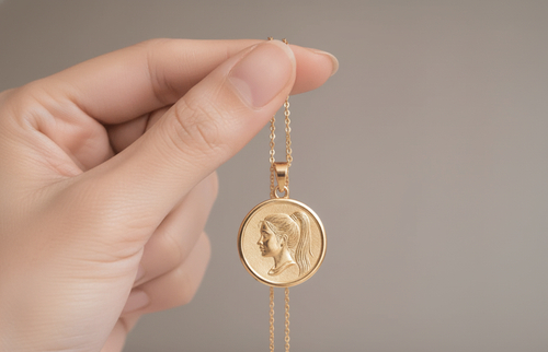Gold Pendant Necklace - Nano banana AI generated result