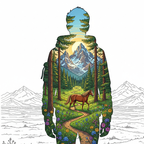 Double Exposure Art - Nano banana AI generated result