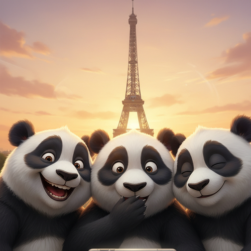 Animal Trio Selfie - Nano banana AI generated result
